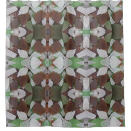 Pacifische Zee Glass Foto Kaleidoscope Design Douchegordijn
