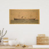 Pacifische zeeschok Sacramento (1607A) Poster (Keuken)