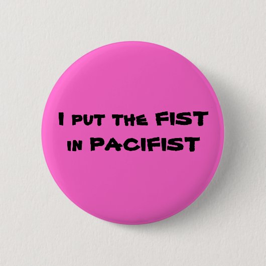 PaciFIST 2 Ronde Button 5,7 Cm (Voorkant)