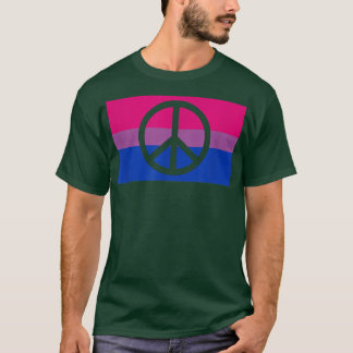 Pacifist Peace Sign Protest Hippie Gay Biseual Pri T-shirt