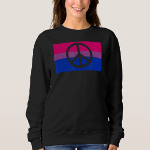 Pacifist Peace Sign Protest Hippie Gay Bisexual Pr Trui