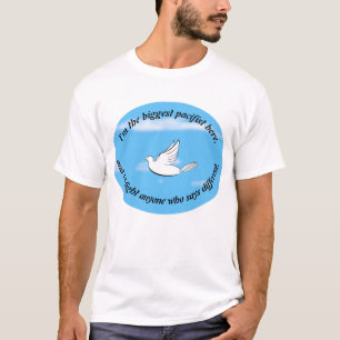 pacifistische humor t-shirt