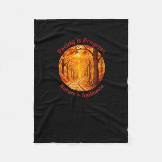 Pacing Is Progress Self-care - Nature Walk Gift  Fleece Deken (Voorkant)