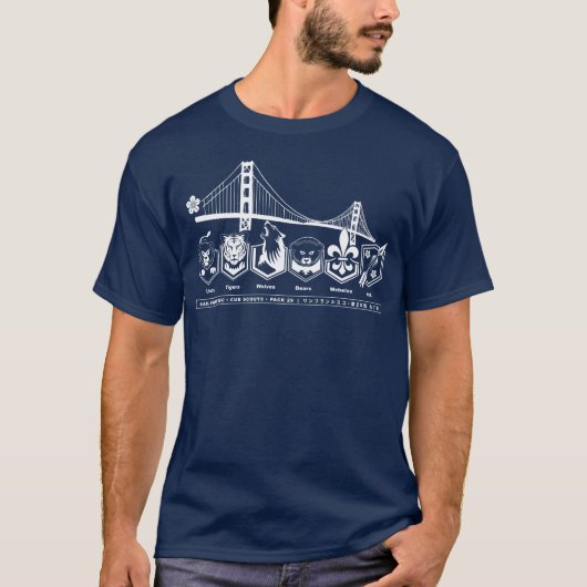Pack 29 - Golden Gate - Mannen korte mouw T-shirt (Voorkant)