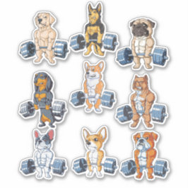 Pack 6 - Funny Gym Lover-pack Sticker