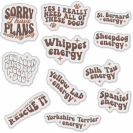 Pack bundel set van Schattigee quotes voor honden Sticker