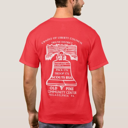 Pack Class B - Red (Front and Back Logo) T-shirt (Achterkant)