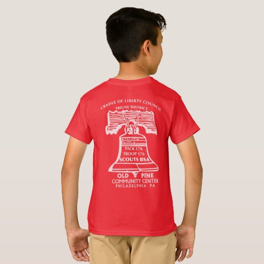 Pack Class B Shirt Child Size - Red (Achterkant volledig)