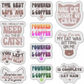 Pack Cute Cats motivatie quote Estetisch Grappig Sticker (Voorkant)