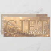 Pack DISCOUNT - Elegant Luxury Gift Certificate Advieskaart (Voorkant / Achterkant)