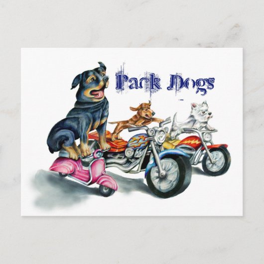 Pack Honden Briefkaart (Voorkant)