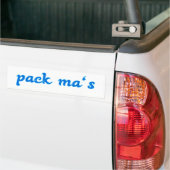 pack ma's Bayern bayrisch bayerisch Bumpersticker (Op Truck)