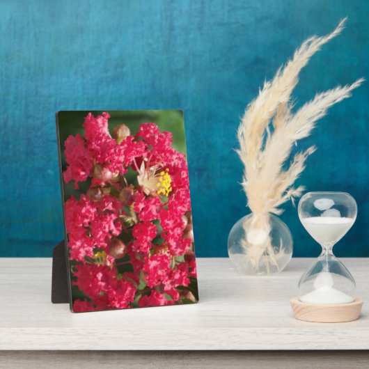 Pack met Easel The Red Crepe Myrtle Bloom Fotoplaat (Zijkant)