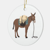 Pack Mule Keramisch Ornament (Links)