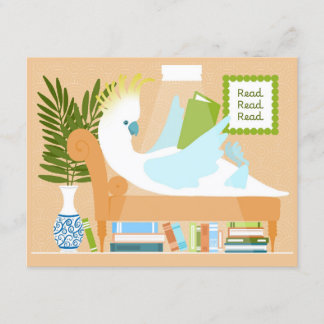 PACK of 10 Reading Cockatoo Postcards Notitiekaartje