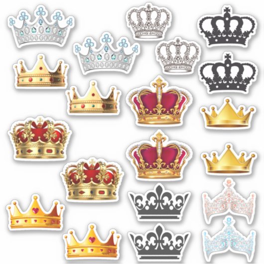Pack of 20 stickers My crowns (Voorkant)