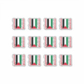 [Pack] Palestine Flag Arabisch & Engels فلسطين Sticker (Voorkant)
