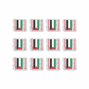 [Pack] Palestine Flag Arabisch & Engels فلسطين Sticker