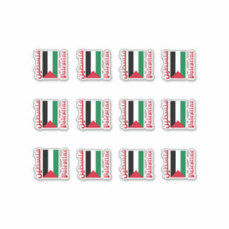 [Pack] Palestine Flag Arabisch & Engels فلسطين Sticker