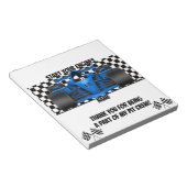Pack van Race Car Verjaardag Snoep Bar Wrapper Fav Notitieblok (Schuin)