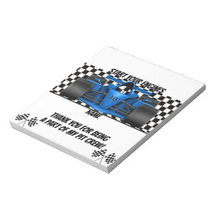 Pack van Race Car Verjaardag Snoep Bar Wrapper Fav Notitieblok