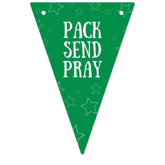Pack Verstuur Pray Bunting Banner (Derde vlag)