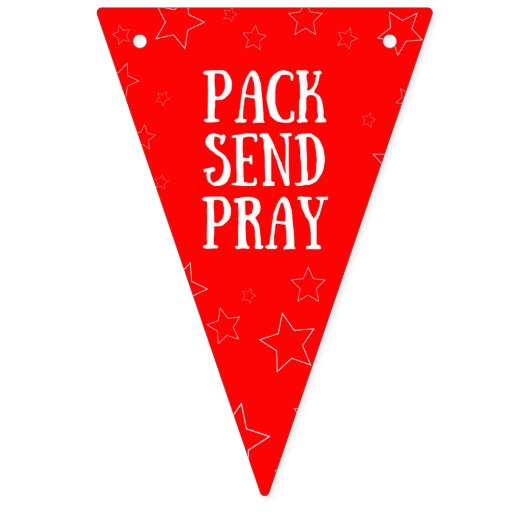 Pack Verstuur Pray Bunting Banner (Tweede vlag)