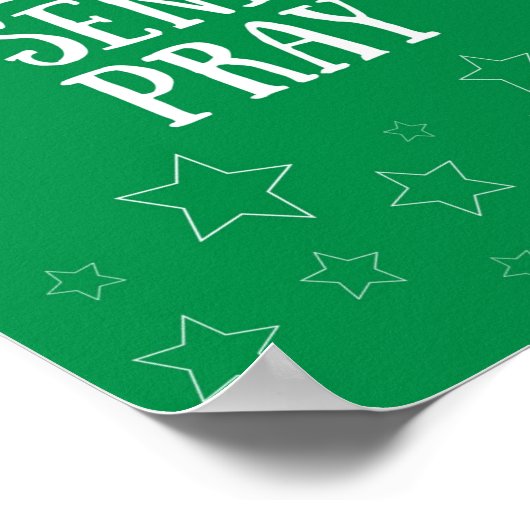 Pack Verstuur Pray Green Poster (Hoek)