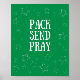 Pack Verstuur Pray Green Poster