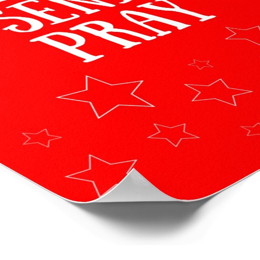 Pack Verstuur Pray Red Poster (Hoek)
