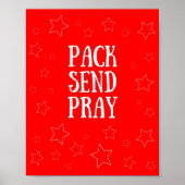 Pack Verstuur Pray Red Poster (Voorkant)