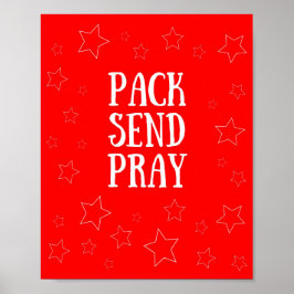 Pack Verstuur Pray Red Poster