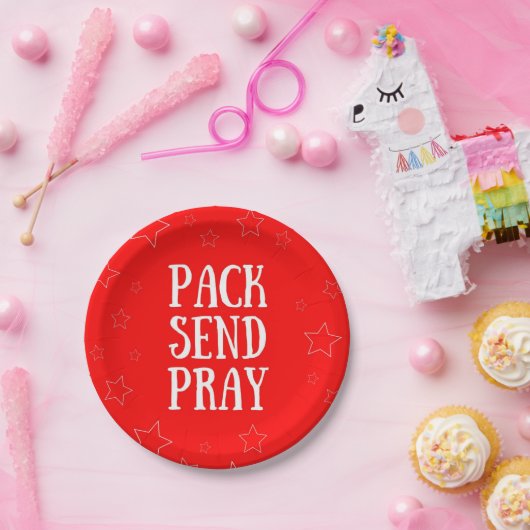 Pack Verzenden Pray Red Paper Bord (Feest)