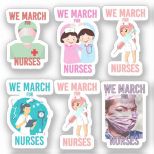 [Pack] Wij maart voor verpleegsters   Cute Nurse L Sticker