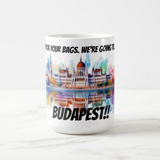 Pack your bags Budapest Magische Mok (Midden)