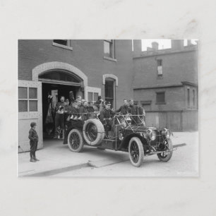 Packard Fire Squad, 1911 Briefkaart