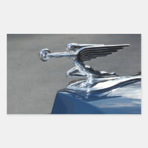 Packard's Flying Lady Ornament Rechthoekige Sticker