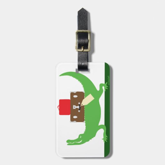 Packed Alligator-Bagagelabel Bagagelabel (Voorkant verticaal)