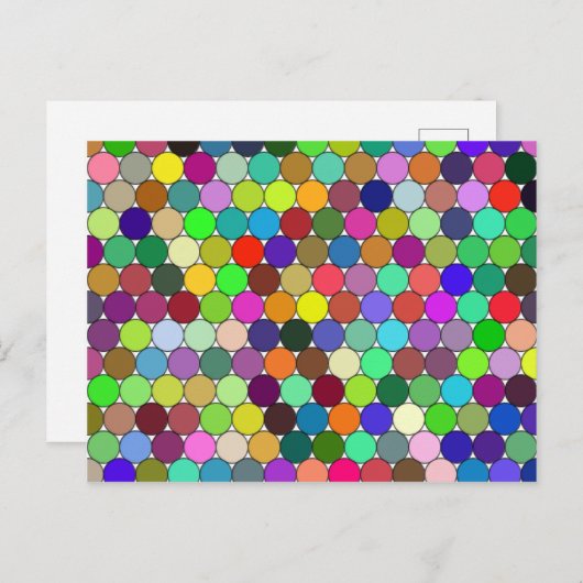 Packed Circles-Briefkaart Briefkaart (Voorkant / Achterkant)
