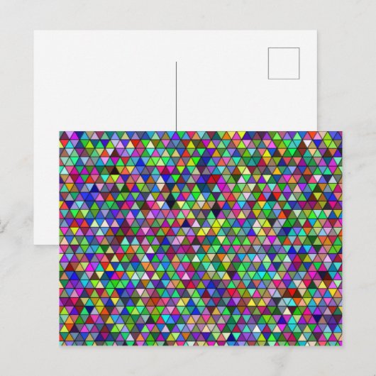 Packed Triangles Briefkaart (Voorkant / Achterkant)