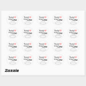 Packed With Care Sticker-Small Business Thank You Ronde Sticker (Vel)
