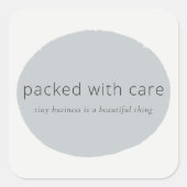 Packed with care tiny business Sticker (Voorkant)