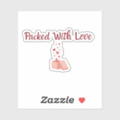Packed With Love Sticker - Small Business label (Vel)