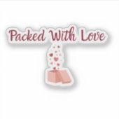 Packed With Love Sticker - Small Business label (Voorkant)