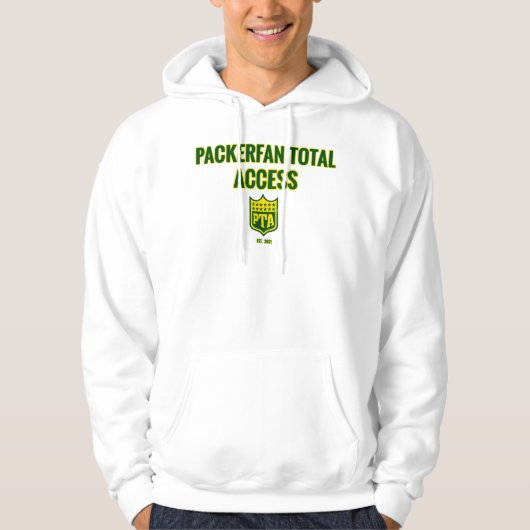 Packerfan Total Access Hoodie (Klassiek) (Voorkant)