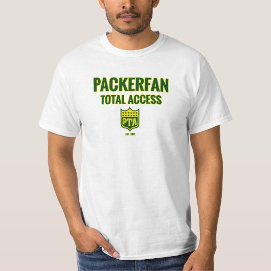 Packerfan Total Access (Klassiek) T-shirt (Voorkant)