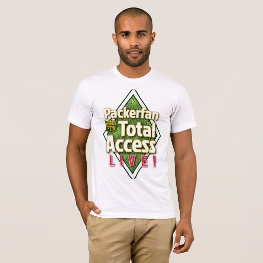 Packers Total Access Live T-shirt (Voorkant volledig)