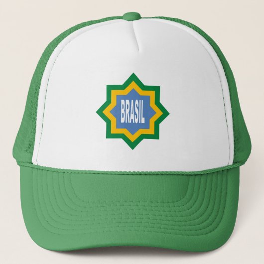 Packet Trucker White/BRASIL Green Pet (Voorkant)
