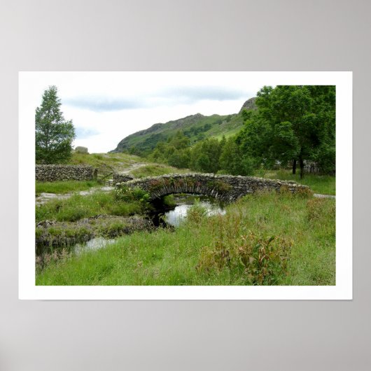 Packhorse Bridge in Watendlath Poster (Voorkant)