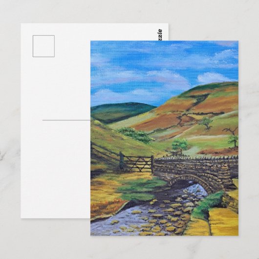 Packhorse Bridge, Jacob's Ladder, Derbyshire Briefkaart (Voorkant / Achterkant)